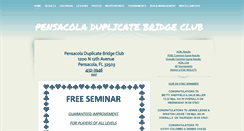 Desktop Screenshot of pensacolabridgeclub.com